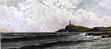 Alfred Thompson Bricher Canvas Paintings - White Island Lighthouse Isles of Shoals